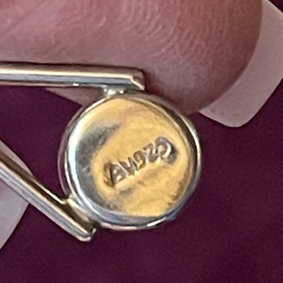 Vintage Signed AV 925 Silver and Turquois Drop Earrings - Picture 4 of 10